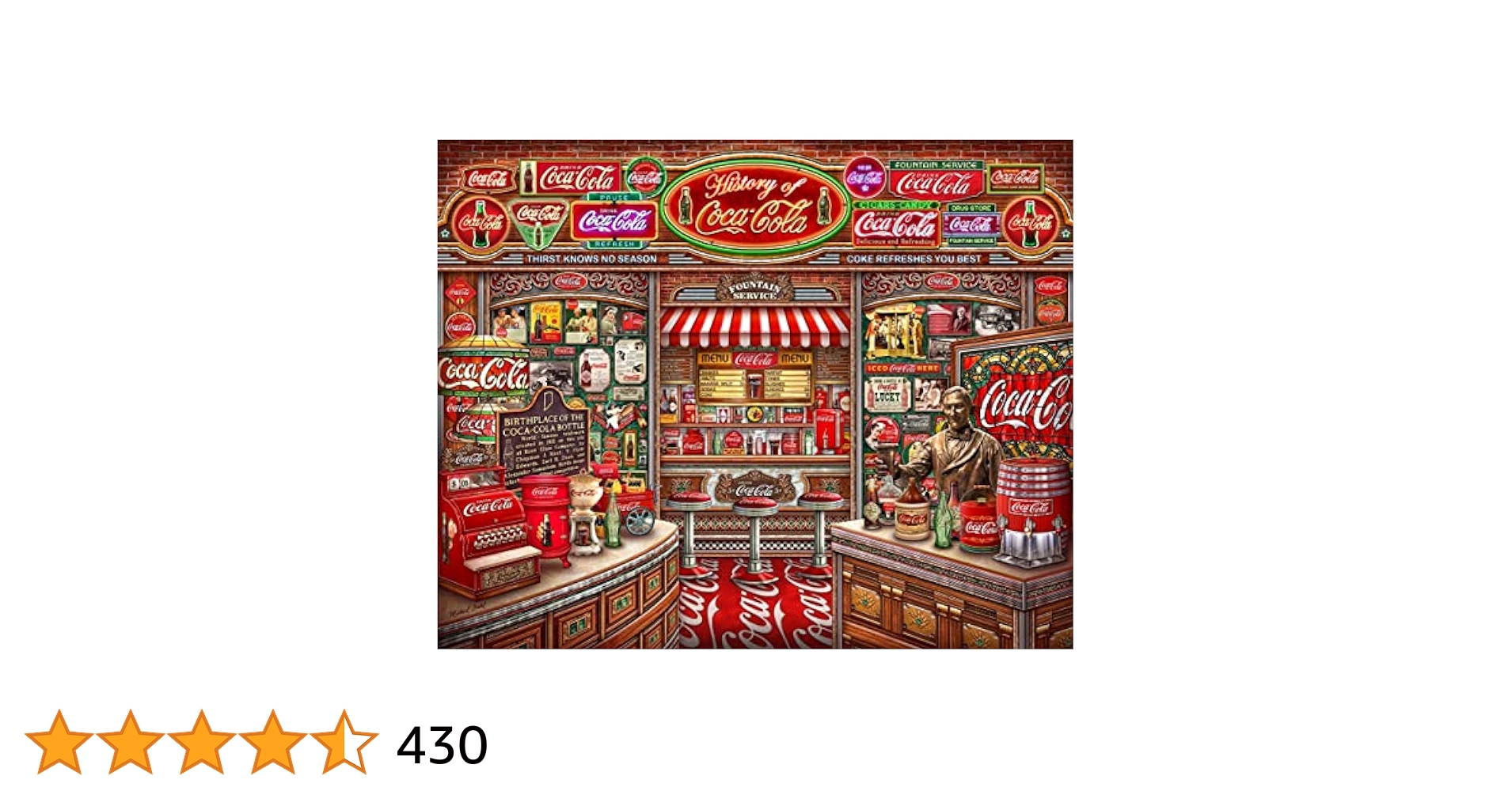 Amazon.com: Springbok's 1000 Piece Jigsaw Puzzle Coca Cola